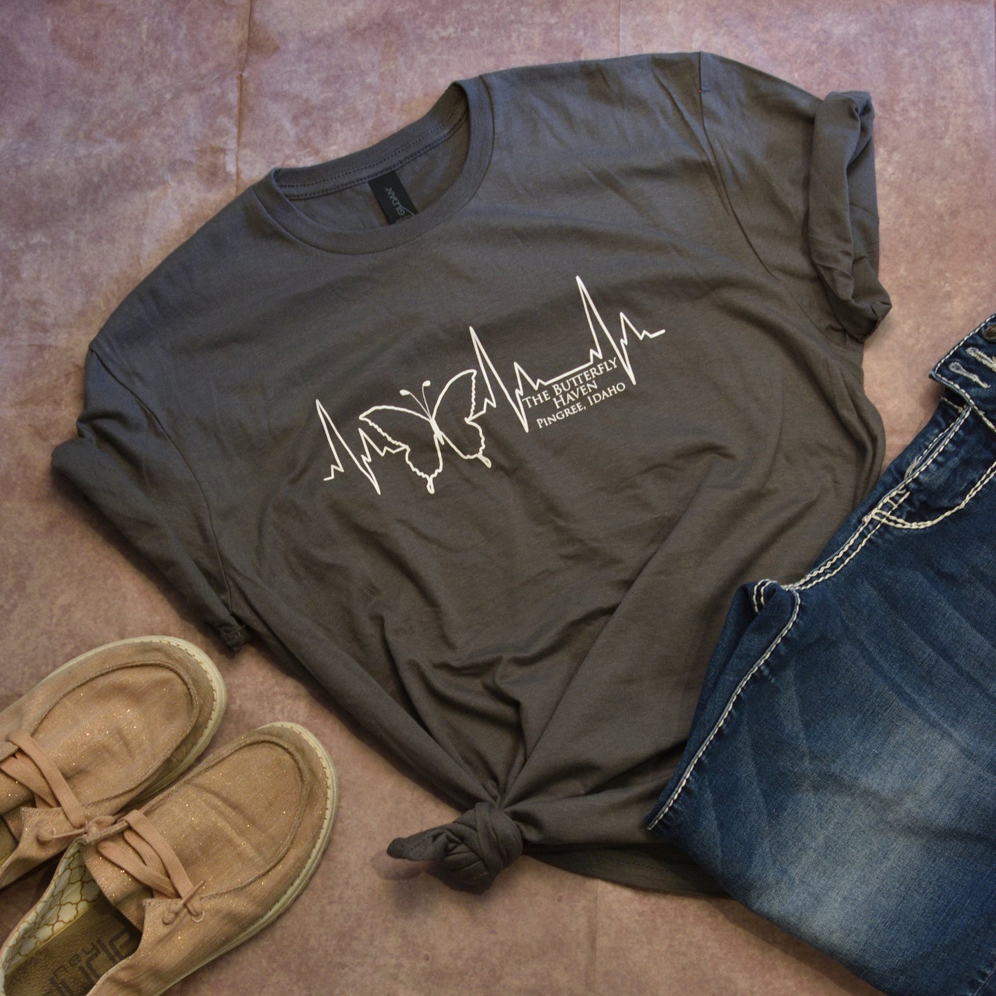 Short Sleeve Adult Heartbeat Tee Shirt