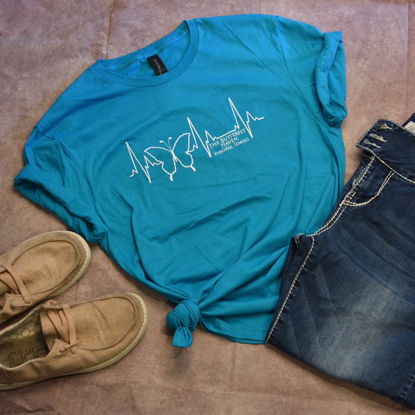 Short Sleeve Adult Heartbeat Tee Shirt