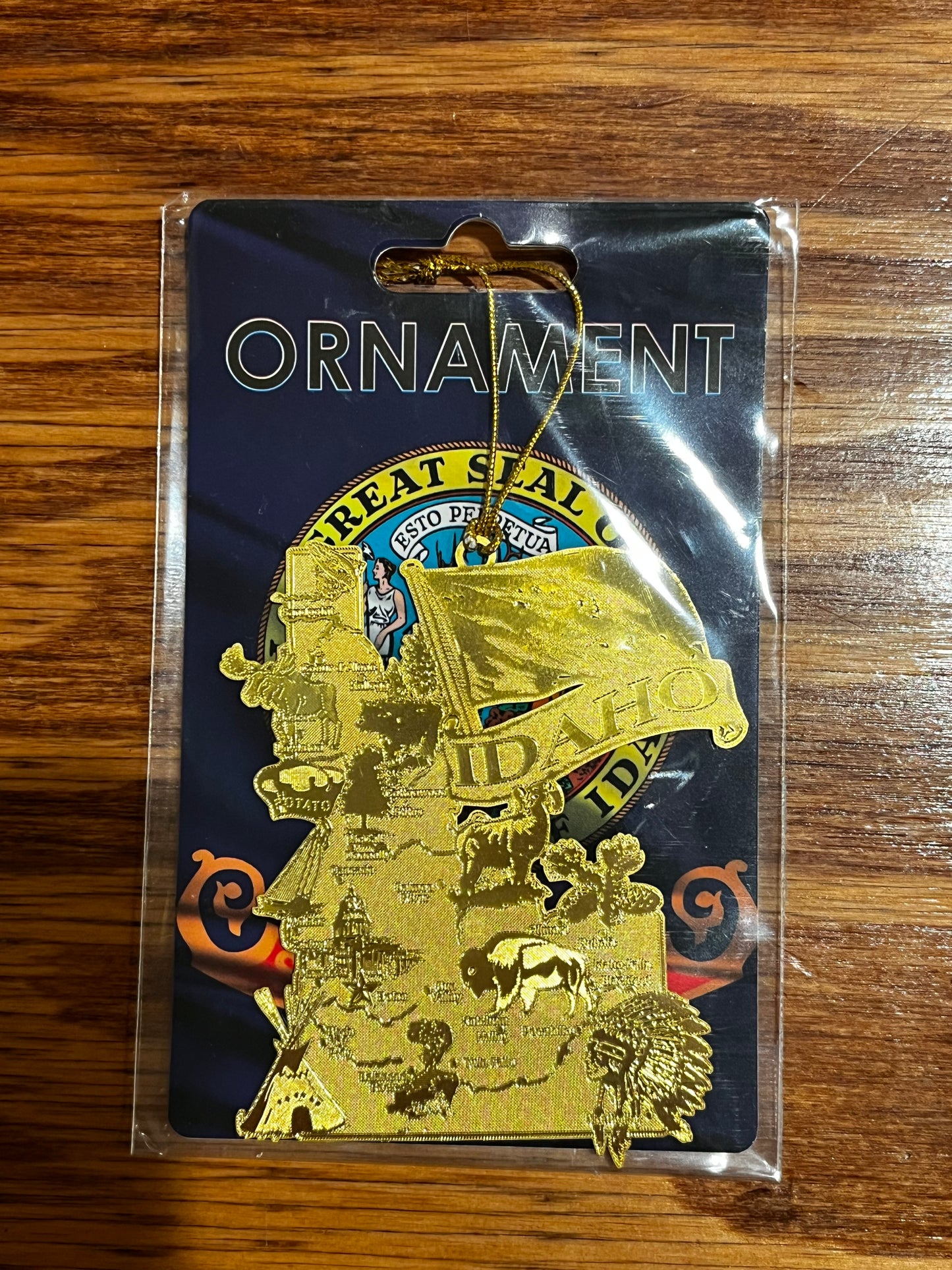 Idaho Map Design Ornament