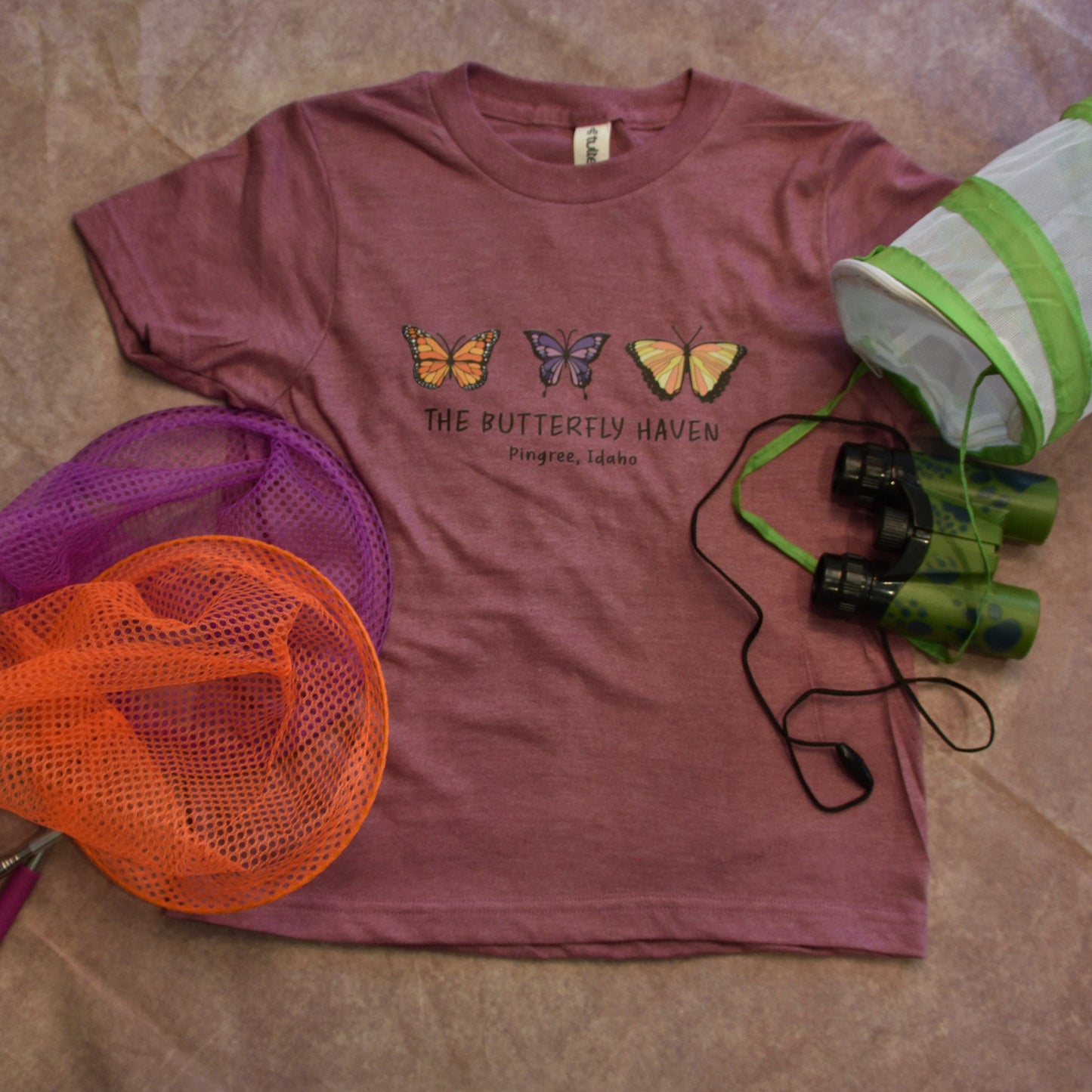 Short Sleeve Shirt Youth Tri Butterfly