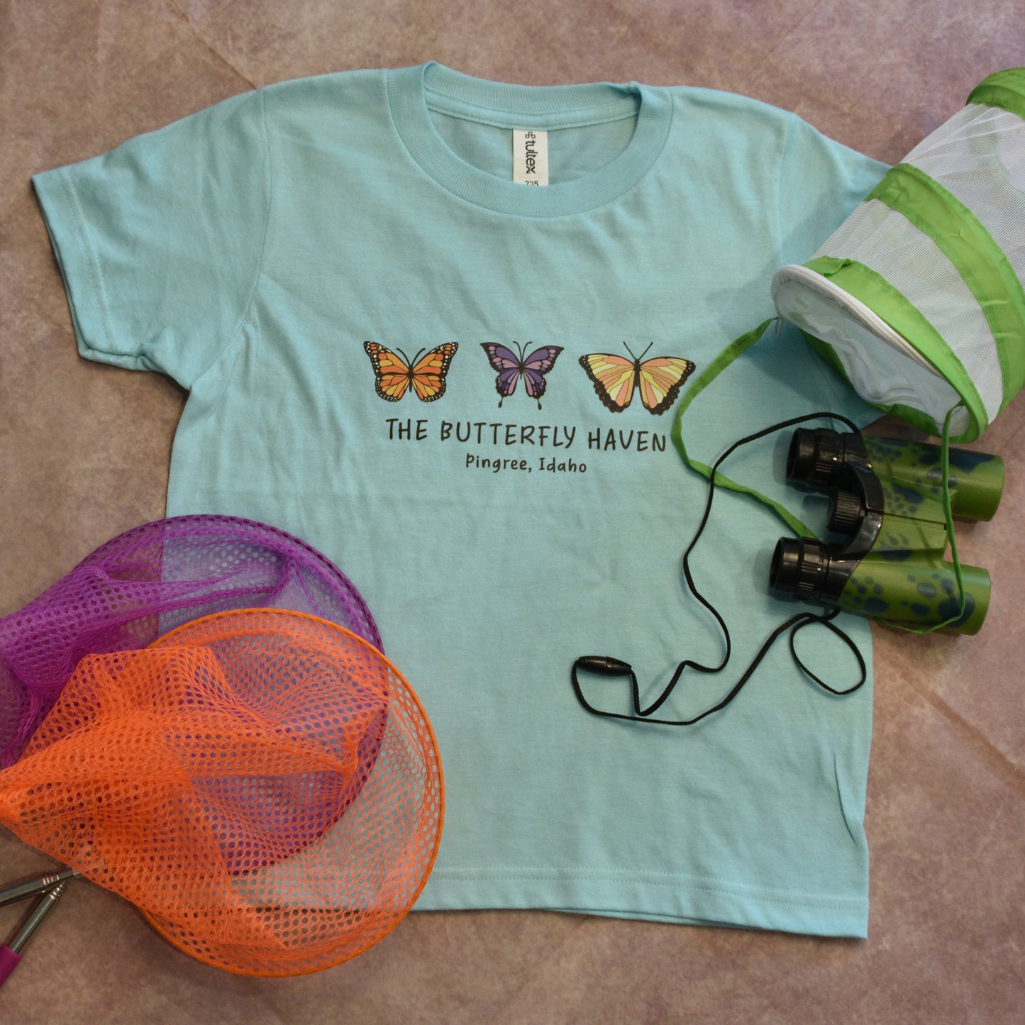 Short Sleeve Shirt Youth Tri Butterfly